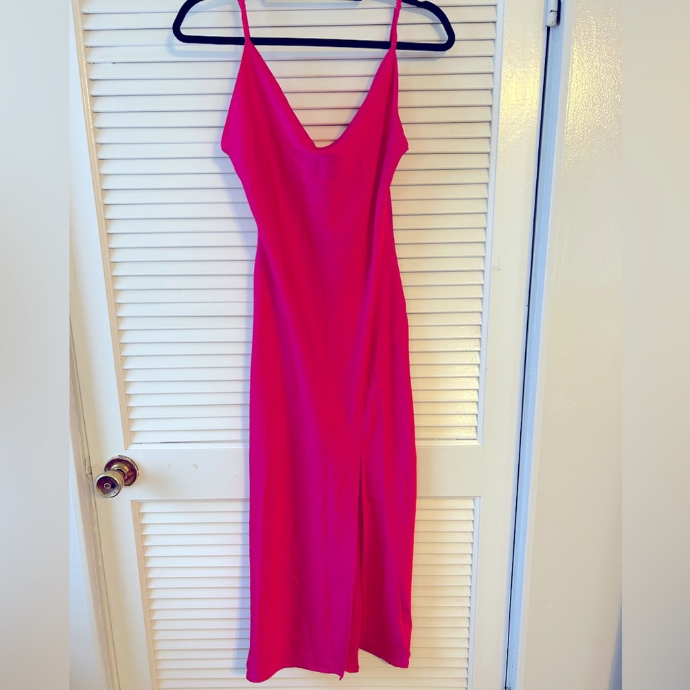 NWT Satin Midi Dress